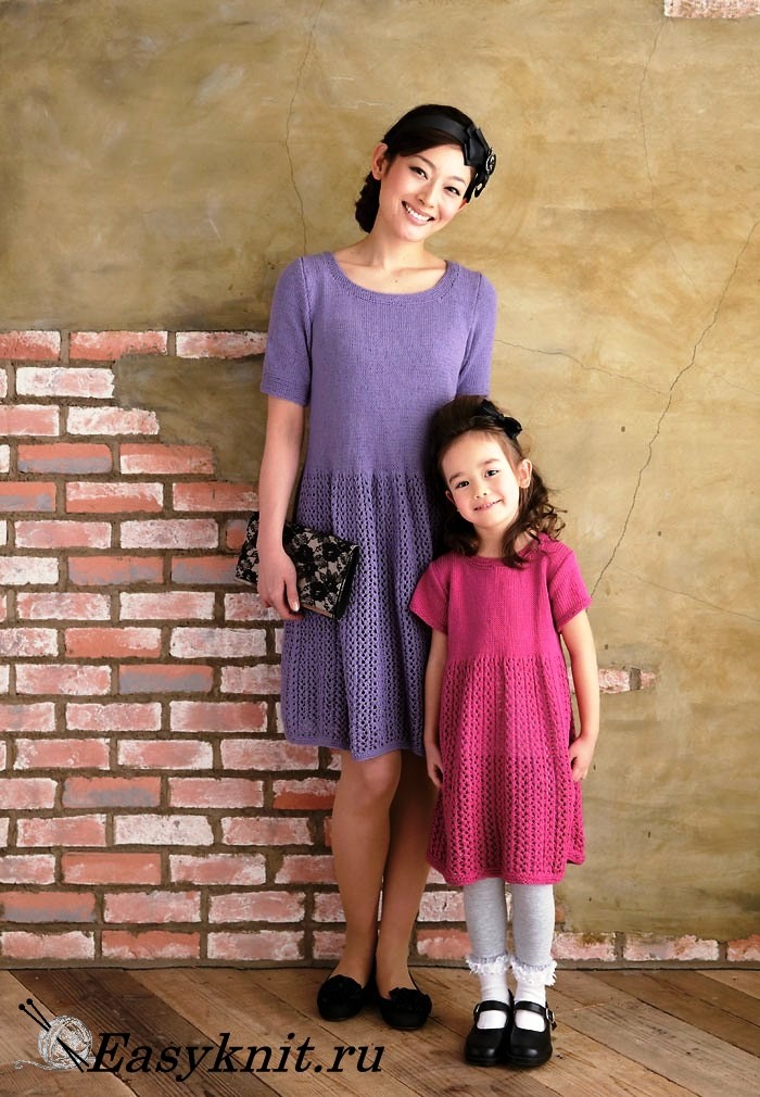 Платье для мамы и дочки.