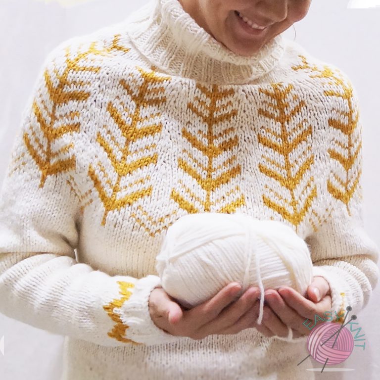 Свитер лопапейса спицами | EasyKnit.ru