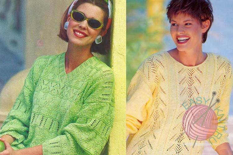 11 моделей летних ажурных пуловеров на лето