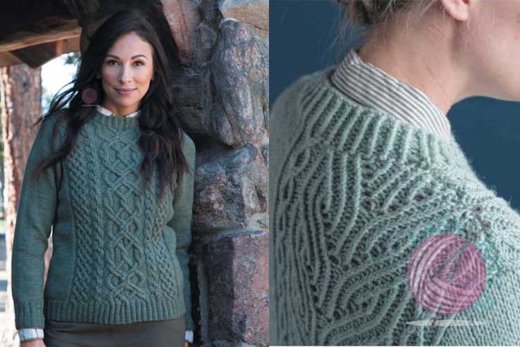 Пуловеры с рельефными узорами и аранами, вяжем по англоязычному журналу Knits