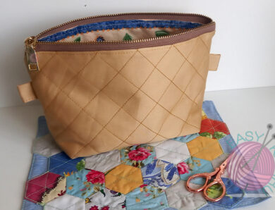 Косметичка своими руками МК + выкройка формата А4