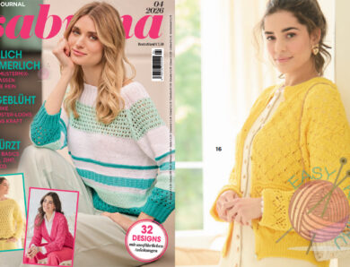 Обзор журнала по вязанию Sabrina 04/2026: модные летние модели, ажурные узоры и трендовые цвета