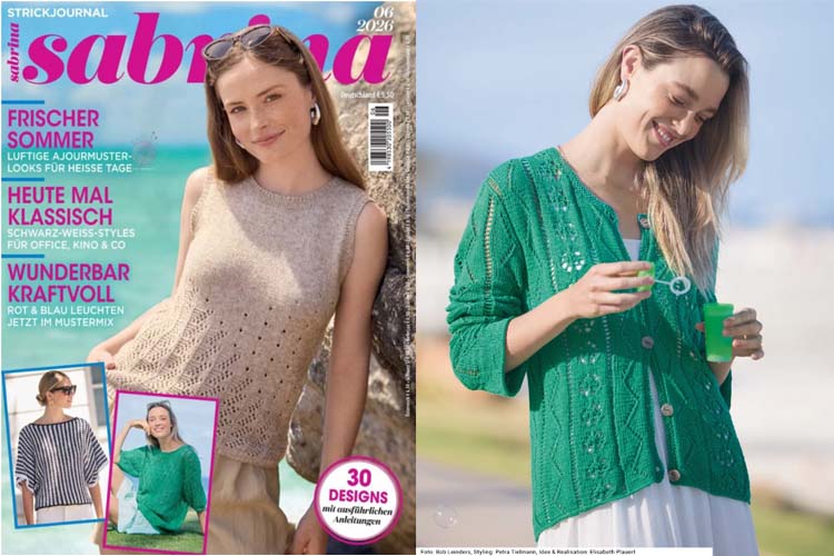 Журнал Сабрина 6/2026: летние модели спицами для жаркого сезона